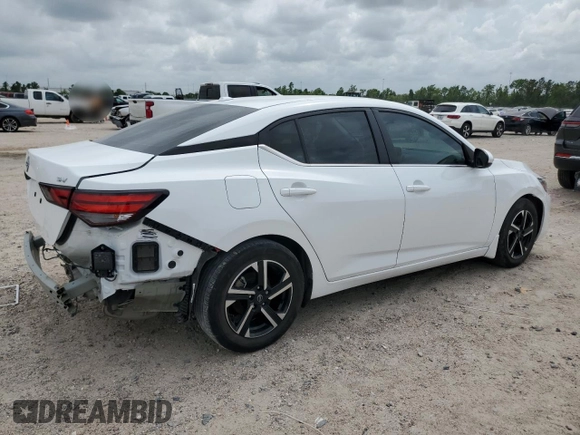 2024 Nissan Sentra SV with VIN 3N1AB8CV8RY294029, listed as a Copart auction lot 54939025 with 29,723 mi miles and Salvage Title. Bid and sale history available at DreamBid. Image 3.