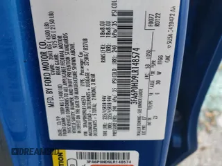 2020 Ford Fusion SE z VIN 3FA6P0HD9LR148574, wystawiony jako Copart lot #56694155 z przebiegiem 89 994 mil mil oraz Szkoda całkowita • Salvage title. Historia ofert i sprzedaży dostępna na DreamBid. Obrazek 12.