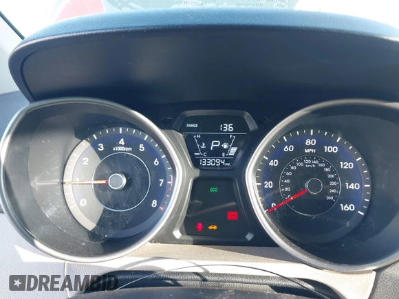 2014 Hyundai Elantra SE with VIN 5NPDH4AE1EH541001, listed as a IAAI auction lot 41217469 with 133,094 mi miles and . Bid and sale history available at DreamBid. Image 7.