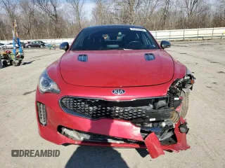2020 Kia Stinger GT-Line with VIN KNAE15LA1L6075566, listed as a Copart auction lot 45475985 with 46,922 mi miles and Salvage Title. Bid and sale history available at DreamBid. Image 5.