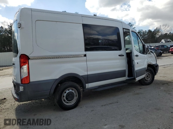 2016 Ford Transit Cargo with VIN 1FTYR1CM8GKA26342, listed as a Copart auction lot 44266105 with 150,450 mi miles and Salvage title. Bid and sale history available at DreamBid. Image 3.