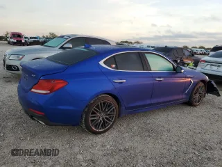 2019 Genesis G70 Advanced with VIN KMTG34LA3KU037414, listed as a Copart auction lot 81812584 with 63,807 mi miles and Salvage Title. Bid and sale history available at DreamBid. Image 3.