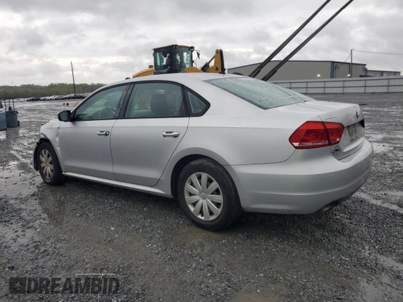 2013 Volkswagen Passat S with VIN 1VWAP7A34DC024241, listed as a Copart auction lot 49854295 with 89,221 mi miles and Salvage title. Bid and sale history available at DreamBid. Image 2.