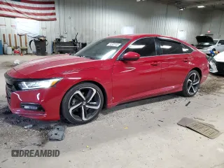 2019 Honda Accord Sport with VIN 1HGCV1F33KA145392, listed as a Copart auction lot 55300105 with 148,569 mi miles and Salvage Title. Bid and sale history available at carsss.com. Image 1.