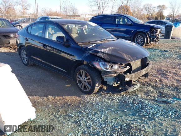 2018 Hyundai Elantra SEL with VIN 5NPD84LF8JH390464, listed as a IAAI auction lot 40891063 with 126,460 mi miles. Bid and sale history available at carsss.com. Image 1.