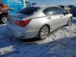 2014 Acura RLX Advance Pkg with VIN JH4KC1F98EC003695, listed as a Copart auction lot 41734995 with 271,032 mi miles and Salvage Title. Bid and sale history available at carsss.com. Image 3.