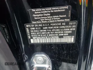 2014 Porsche 911 Carrera with VIN WP0AA2A93ES106996, listed as a Copart auction lot 44274705 with 140,337 mi miles and Salvage Title. Bid and sale history available at carsss.com. Image 10.