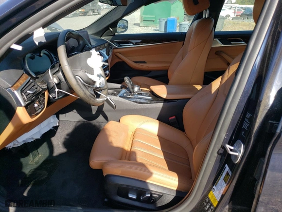 2019 BMW 5 Series 530i xDrive with VIN WBAJA7C55KG910199, listed as a Copart auction lot 73472744 with 0 mi miles and Salvage Title. Bid and sale history available at carsss.com. Image 7.