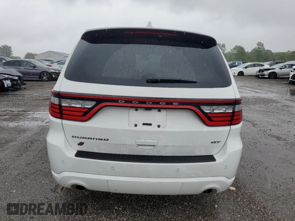 2022 Dodge Durango GT Plus with VIN 1C4RDJDG6NC198176, listed as a Copart auction lot 61407515 with 24,440 mi miles and Salvage title. Bid and sale history available at DreamBid. Image 6.