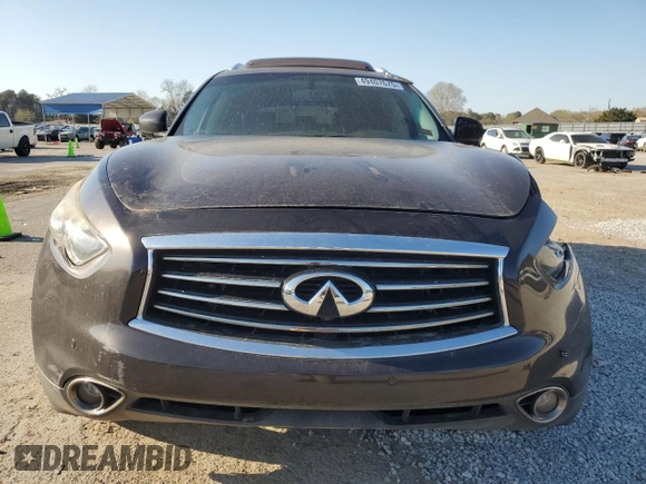 2013 Infiniti FX with VIN JN8CS1MU8DM142268, listed as a Copart auction lot 49407675 with 123,836 mi miles and Salvage Title. Bid and sale history available at carsss.com. Image 5.