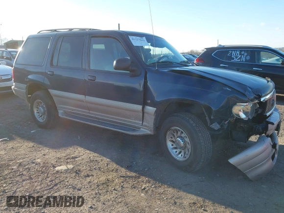 2000 Mercury Mountaineer with VIN 4M2ZU86P9YUJ20084, listed as a IAAI auction lot 41327042 with 182,253 mi miles and . Bid and sale history available at DreamBid. Image 1.