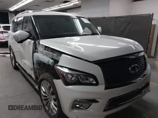 2015 Infiniti QX80 with VIN JN8AZ2NF0F9571371, listed as a IAAI auction lot 42720560 with 118,797 mi miles and . Bid and sale history available at DreamBid. Image 1.
