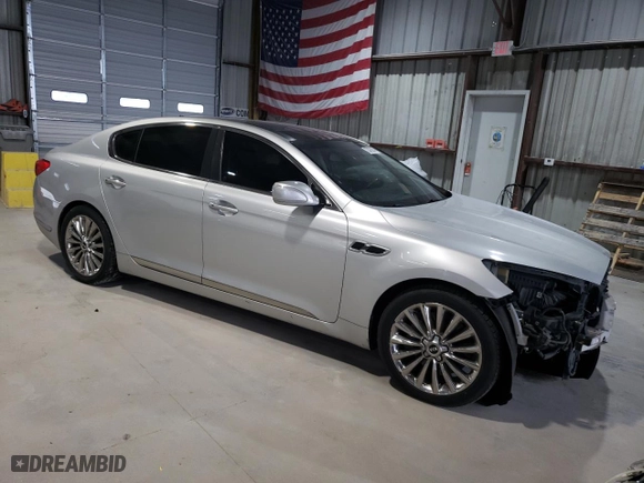 2015 Kia K900 Luxury with VIN KNALW4D41F6021149, listed as a Copart auction lot 73478984 with 114,337 mi miles and Salvage Title. Bid and sale history available at carsss.com. Image 4.