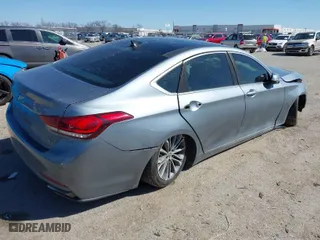 2015 Hyundai Genesis 3.8L with VIN KMHGN4JEXFU046126, listed as a IAAI auction lot 41773732 with 1 mi miles. Bid and sale history available at carsss.com. Image 4.