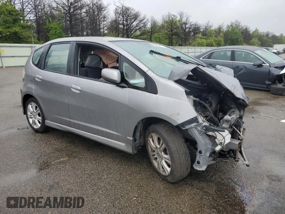 2010 Honda Fit Sport with VIN JHMGE8H40AC017384, listed as a Copart auction lot 58226445 with 138,453 mi miles and Salvage title. Bid and sale history available at DreamBid. Image 4.