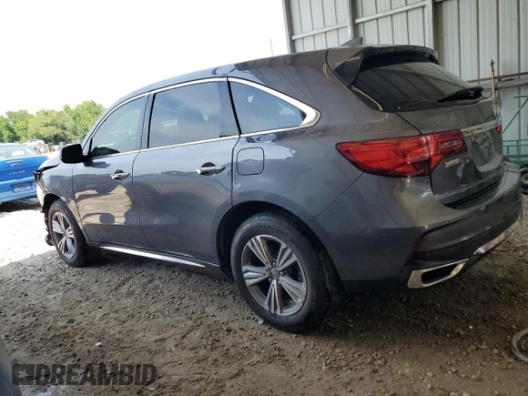 2020 Acura MDX with VIN 5J8YD3H32LL016308, listed as a Copart auction lot 57323855 with 48,461 mi miles and Non repairable. Bid and sale history available at DreamBid. Image 2.