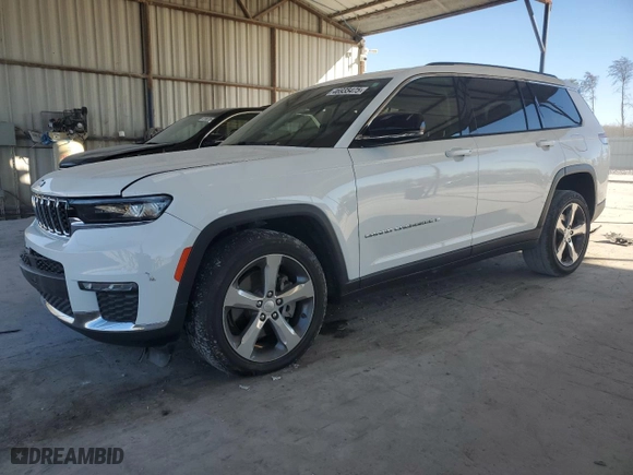 2021 Jeep Grand Cherokee L Limited with VIN 1C4RJJBG2M8126114, listed as a Copart auction lot 46935475 with 57,840 mi miles and Salvage Title. Bid and sale history available at carsss.com. Image 1.