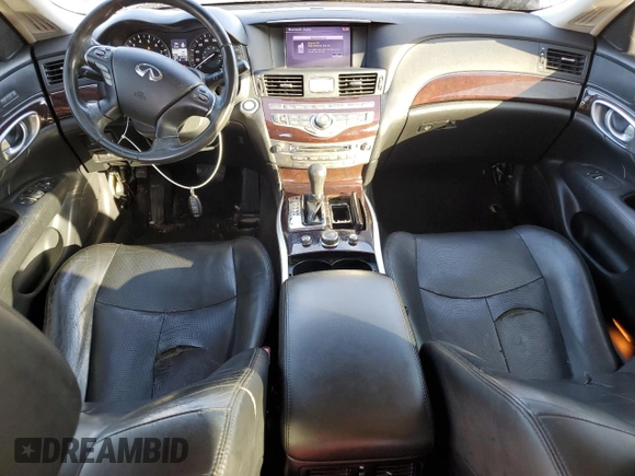 2013 Infiniti M37 with VIN JN1BY1AP3DM512274, listed as a Copart auction lot 80187604 with 153,988 mi miles and Salvage Title. Bid and sale history available at carsss.com. Image 8.