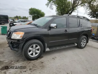 2012 Nissan Armada SV z VIN 5N1BA0ND7CN617013, wystawiony jako Copart lot #47977215 z przebiegiem 139 638 mil mil oraz Szkoda całkowita • Salvage title. Historia ofert i sprzedaży dostępna na DreamBid. Obrazek 1.