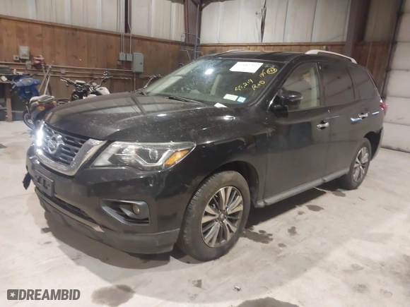 2018 Nissan Pathfinder S with VIN 5N1DR2MM9JC674871, listed as a IAAI auction lot 41452791 with 55,219 mi miles. Bid and sale history available at carsss.com. Image 17.