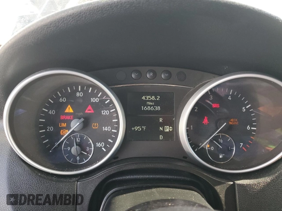 2011 Mercedes-Benz M 350 with VIN 4JGBB8GB9BA738509, listed as a Copart auction lot 53928805 with 168,638 mi miles and Clean Title. Bid and sale history available at DreamBid. Image 9.