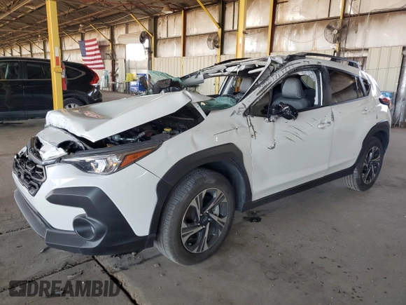 2024 Subaru Crosstrek Premium с VIN JF2GUADC0R8305026, выставлен на аукционе Copart как лот 54428795 с пробегом 19 417 миль миль и Списание • Salvage title. История ставок и продаж доступна на DreamBid. Изображение 1.