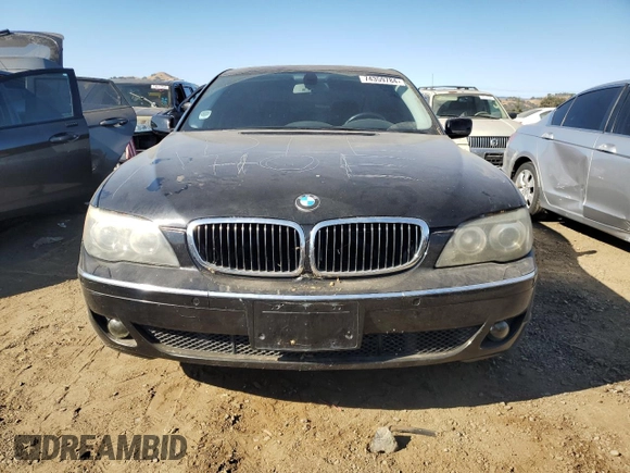 2006 BMW 7 Series 750Li with VIN WBAHN83516DT32814, listed as a Copart auction lot 74359784 with 117,000 mi miles and Salvage Title. Bid and sale history available at carsss.com. Image 5.