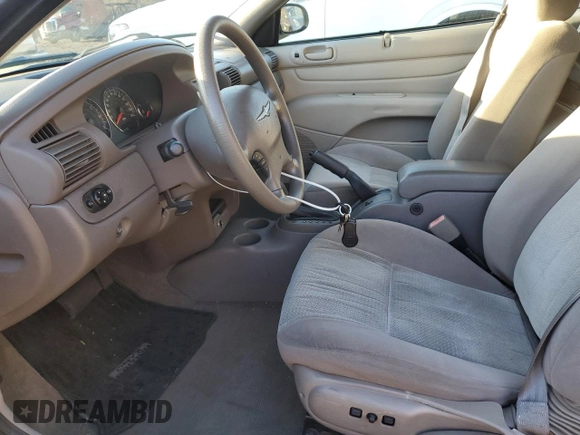 2006 Chrysler Sebring with VIN 1C3EL45X76N222142, listed as a Copart auction lot 49542995 with 149,235 mi miles and Salvage Title. Bid and sale history available at DreamBid. Image 7.