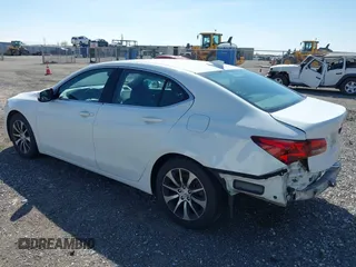 2015 Acura TLX with VIN 19UUB1F36FA027730, listed as a IAAI auction lot 41906268 with 115,999 mi miles. Bid and sale history available at carsss.com. Image 3.