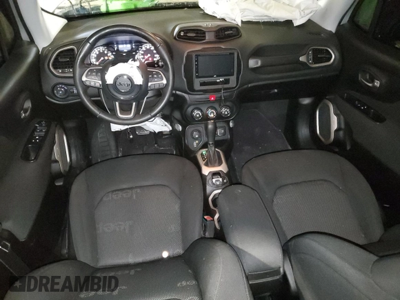 2017 Jeep Renegade Latitude with VIN ZACCJBBB6HPF37241, listed as a Copart auction lot 47377685 with 142,566 mi miles and Salvage Title. Bid and sale history available at carsss.com. Image 8.