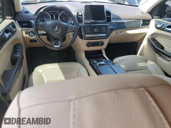 2017 Mercedes-Benz GLS 550 with VIN 4JGDF7DE4HA906037, listed as a Copart auction lot 58601465 with 72,064 mi miles and Salvage title. Bid and sale history available at DreamBid. Image 8.