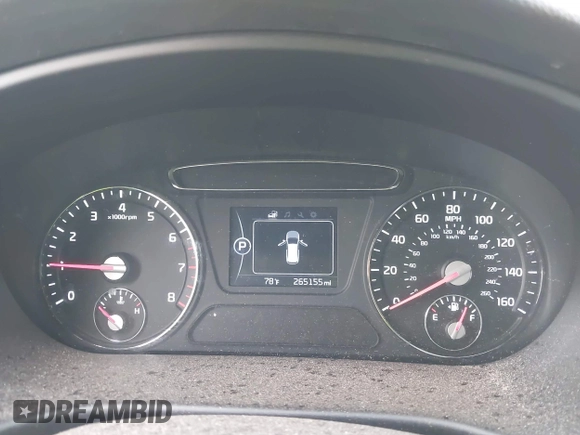 2016 Kia Sorento LX with VIN 5XYPG4A37GG020227, listed as a IAAI auction lot 41922573 with 265,155 mi miles. Bid and sale history available at carsss.com. Image 7.