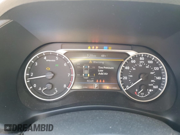 2022 Nissan Sentra SV with VIN 3N1AB8CV8NY259355, listed as a Copart auction lot 53443495 with 18,271 mi miles and Salvage Title. Bid and sale history available at DreamBid. Image 9.
