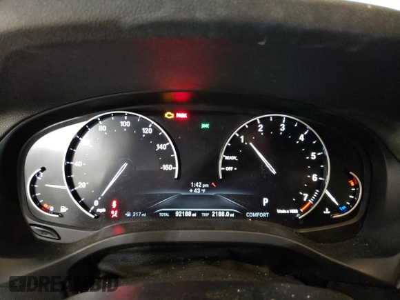 2018 BMW X3 xDrive30i with VIN 5UXTR9C54JLD65376, listed as a Copart auction lot 87464164 with 92,188 mi miles and Salvage Title. Bid and sale history available at DreamBid. Image 9.