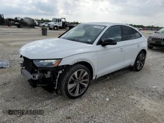 2023 Audi SQ5 Sportback Premium Plus with VIN WA124AFY7P2025115, listed as a Copart auction lot 45797234 with 9,207 mi miles and . Bid and sale history available at DreamBid. Image 1.