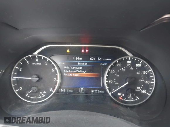 2017 Nissan Maxima SV with VIN 1N4AA6AP1HC368591, listed as a IAAI auction lot 41521808 with 154,214 mi miles and . Bid and sale history available at DreamBid. Image 7.