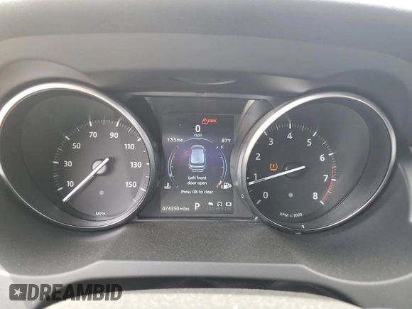 2018 Land Rover Range Rover Evoque SE Premium with VIN SALVC2RX1JH304975, listed as a Copart auction lot 57754274 with 74,350 mi miles and Salvage Title. Bid and sale history available at DreamBid. Image 9.