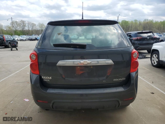 2012 Chevrolet Equinox LS with VIN 2GNALBEK8C1255187, listed as a Copart auction lot 53187145 with 185,711 mi miles and Clean Title. Bid and sale history available at carsss.com. Image 6.