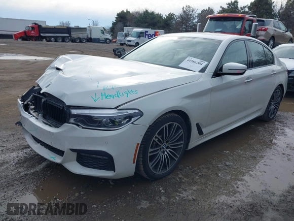 2018 BMW 5 Series 530i xDrive with VIN WBAJA7C58JWC76331, listed as a IAAI auction lot 41586204 with 86,578 mi miles. Bid and sale history available at carsss.com. Image 17.