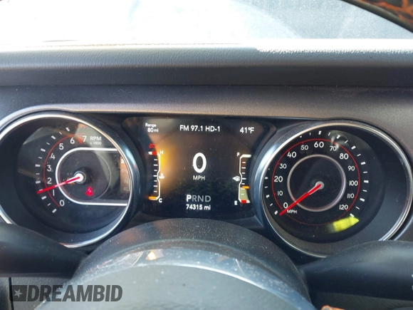 2021 Jeep Gladiator Mojave with VIN 1C6JJTEG9ML528964, listed as a IAAI auction lot 41879113 with 74,315 mi miles and . Bid and sale history available at DreamBid. Image 7.