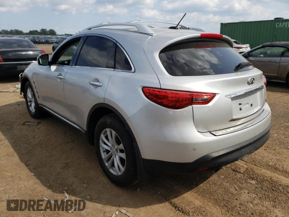 2011 Infiniti FX35 with VIN JN8AS1MW5BM140225, listed as a Copart auction lot 67499044 with 0 mi miles and Salvage Title. Bid and sale history available at carsss.com. Image 2.