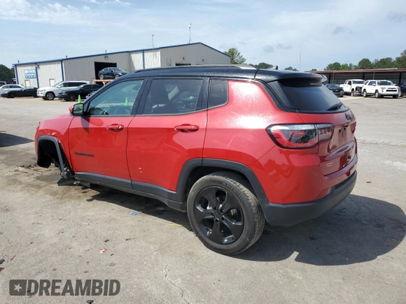 2020 Jeep Compass Latitude with VIN 3C4NJCBB0LT129253, listed as a Copart auction lot 57037305 with 136,006 mi miles and Salvage title. Bid and sale history available at DreamBid. Image 2.