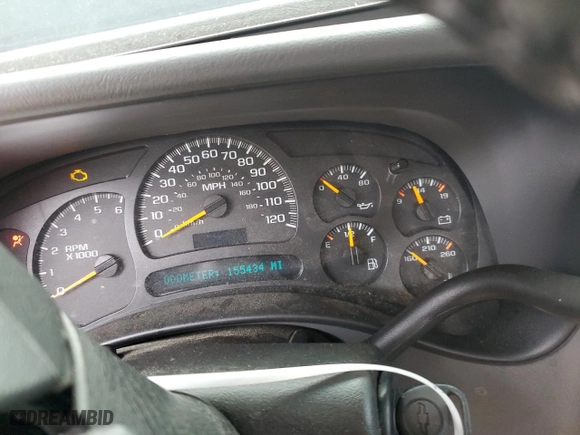2005 Chevrolet Tahoe Z71 with VIN 1GNEC13T05R272325, listed as a Copart auction lot 39280284 with 155,434 mi miles and Salvage Title. Bid and sale history available at carsss.com. Image 9.