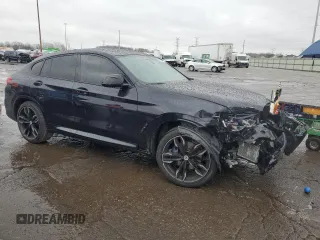 2023 BMW X4 M40i with VIN 5UX43DT00P9N89647, listed as a Copart auction lot 80450304 with 32,727 mi miles and Salvage Title. Bid and sale history available at carsss.com. Image 4.