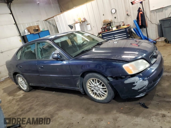 2004 Subaru Legacy Sedan (Natl) L with VIN 4S3BE625047202999, listed as a Copart auction lot 50122485 with 186,584 mi miles and Salvage Title. Bid and sale history available at carsss.com. Image 4.