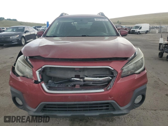 2018 Subaru Outback Premium with VIN 4S4BSACC3J3386374, listed as a Copart auction lot 64373735 with 77,225 mi miles and Salvage title. Bid and sale history available at DreamBid. Image 5.
