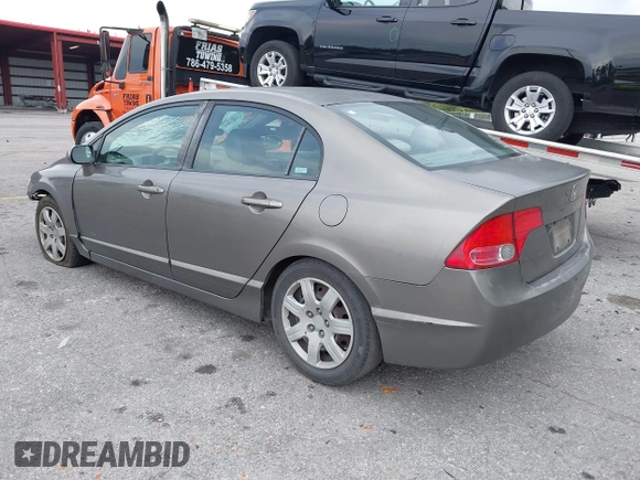 2008 Honda Civic LX with VIN 2HGFA16508H313154, listed as a IAAI auction lot 41879360 with 254,154 mi miles and . Bid and sale history available at DreamBid. Image 3.