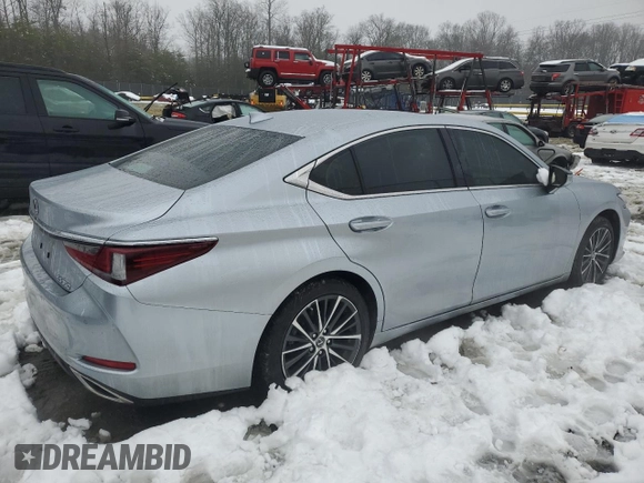 2023 Lexus ES 350 with VIN 58ADZ1B17PU152576, listed as a Copart auction lot 45060315 with 22,627 mi miles and Salvage Title. Bid and sale history available at DreamBid. Image 3.