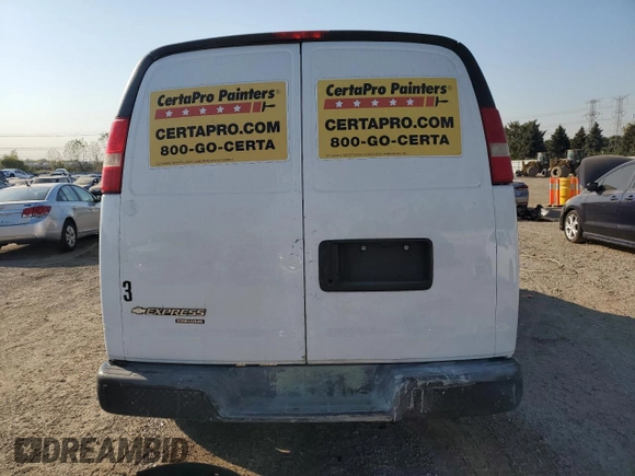 2010 Chevrolet Express Cargo with VIN 1GCZGFBA3A1166374, listed as a Copart auction lot 74968214 with 201,958 mi miles and Salvage title. Bid and sale history available at DreamBid. Image 6.
