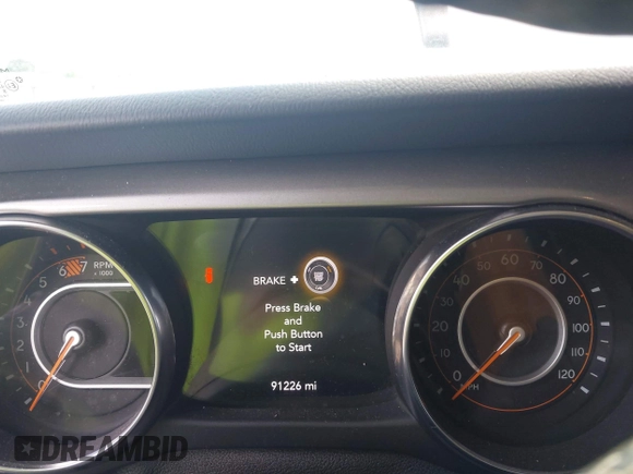 2019 Jeep Wrangler Unlimited Sahara with VIN 1C4HJXEN7KW535887, listed as a IAAI auction lot 42217440 with 91,226 mi miles and . Bid and sale history available at DreamBid. Image 7.